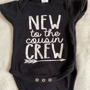 New to the Cousin Crew onesie